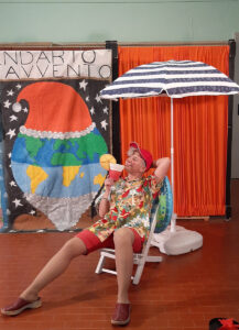 La slitta e il surf di Babbo Natale