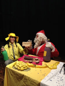 La slitta e il surf di Babbo Natale